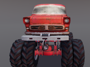 Rusted truck A 3D Model