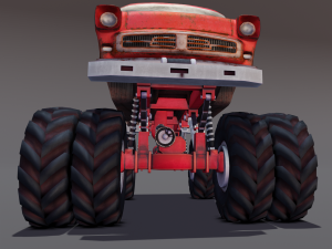 Rusted truck A 3D Model