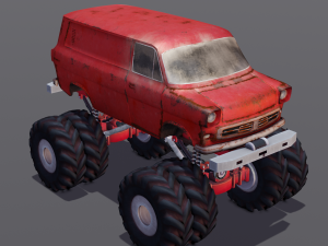 Rusted truck A 3D Model