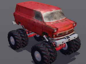 Rusted truck A 3D Model