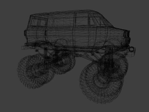 Rusted truck A 3D Model