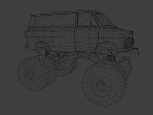 Rusted truck A 3D Model
