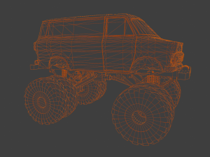 Rusted truck A 3D Model