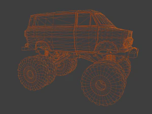 Rusted truck A 3D Model