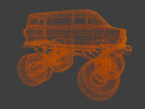 Rusted truck A 3D Model