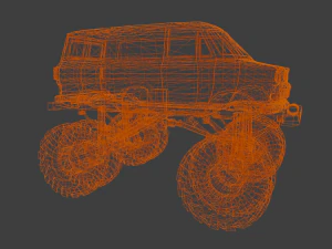 Rusted truck A 3D Model