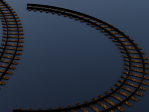 Train Track Modello 3D