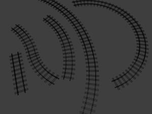 Train Track Modello 3D