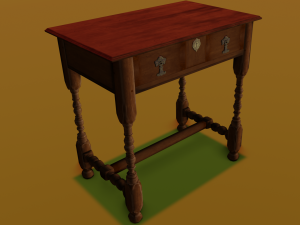 Old table Model 3D