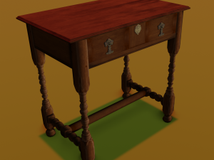 Old table Model 3D