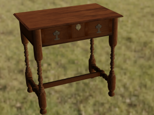 Old table Model 3D
