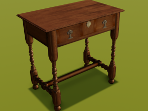Old table Model 3D