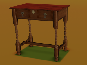 Old table Model 3D