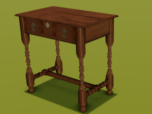 Old table Model 3D