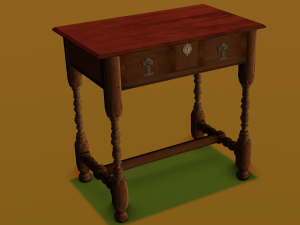Old table Model 3D