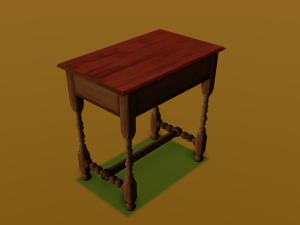 Old table Model 3D