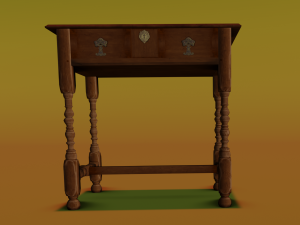 Old table Model 3D