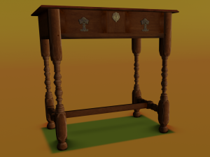 Old table Model 3D