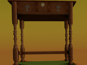 Old table Model 3D