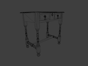 Old table Model 3D