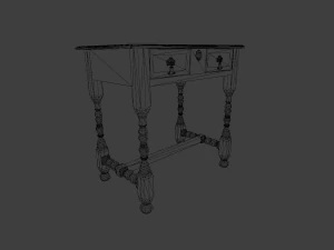Old table 3D Model