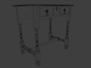 Old table 3D Model