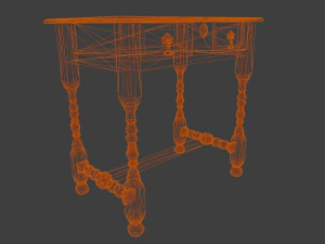 Old table 3D Model
