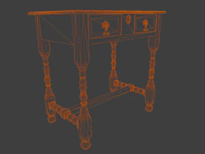 Old table 3D Model