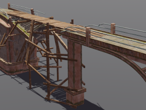 Broken Bridge 3D 모델