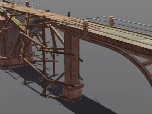 Broken Bridge 3D Model