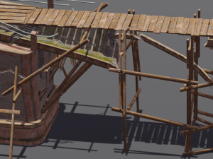 Broken Bridge 3D 모델