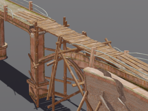 Broken Bridge 3D 모델