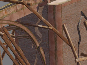 Broken Bridge 3D Model