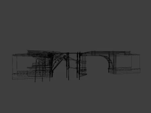 Broken Bridge 3D Model