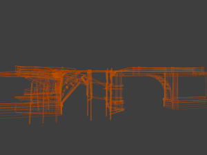 Broken Bridge 3D 모델