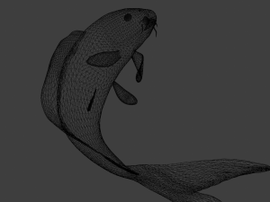 Koi Fish 3D Model