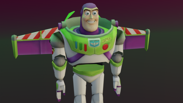 Buzz Lightyear Modèle 3D .c4d .max .obj .3ds .fbx .stl .blend 