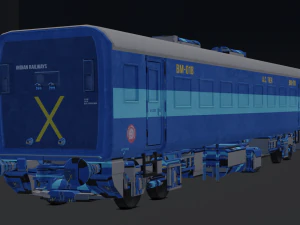 Indiase treincoach 3D Model
