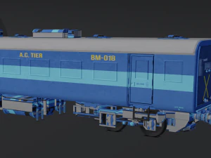Indiase treincoach 3D Model