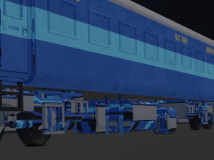 Indiase treincoach 3D Model