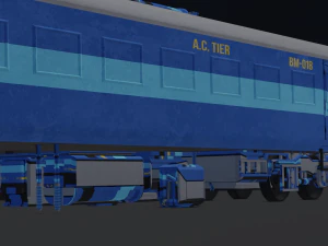 Indiase treincoach 3D Model