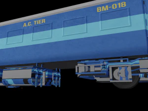 Indiase treincoach 3D Model