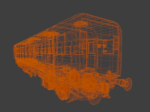 Indiase treincoach 3D Model