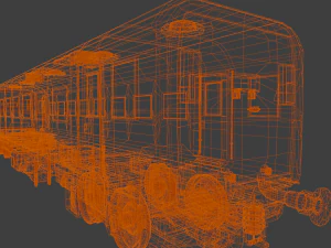 Indiase treincoach 3D Model