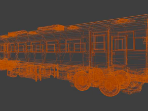 Indiase treincoach 3D Model