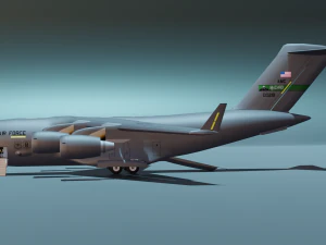 C17A Aircraft 3D Model