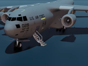C17A Aircraft 3D Model
