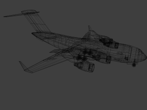 C17A Aircraft Model 3D