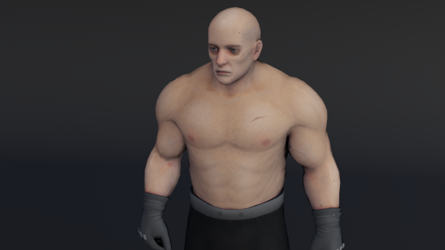 Body Builder Boris 3D Model .c4d .max .obj .3ds .fbx .stl .blend 