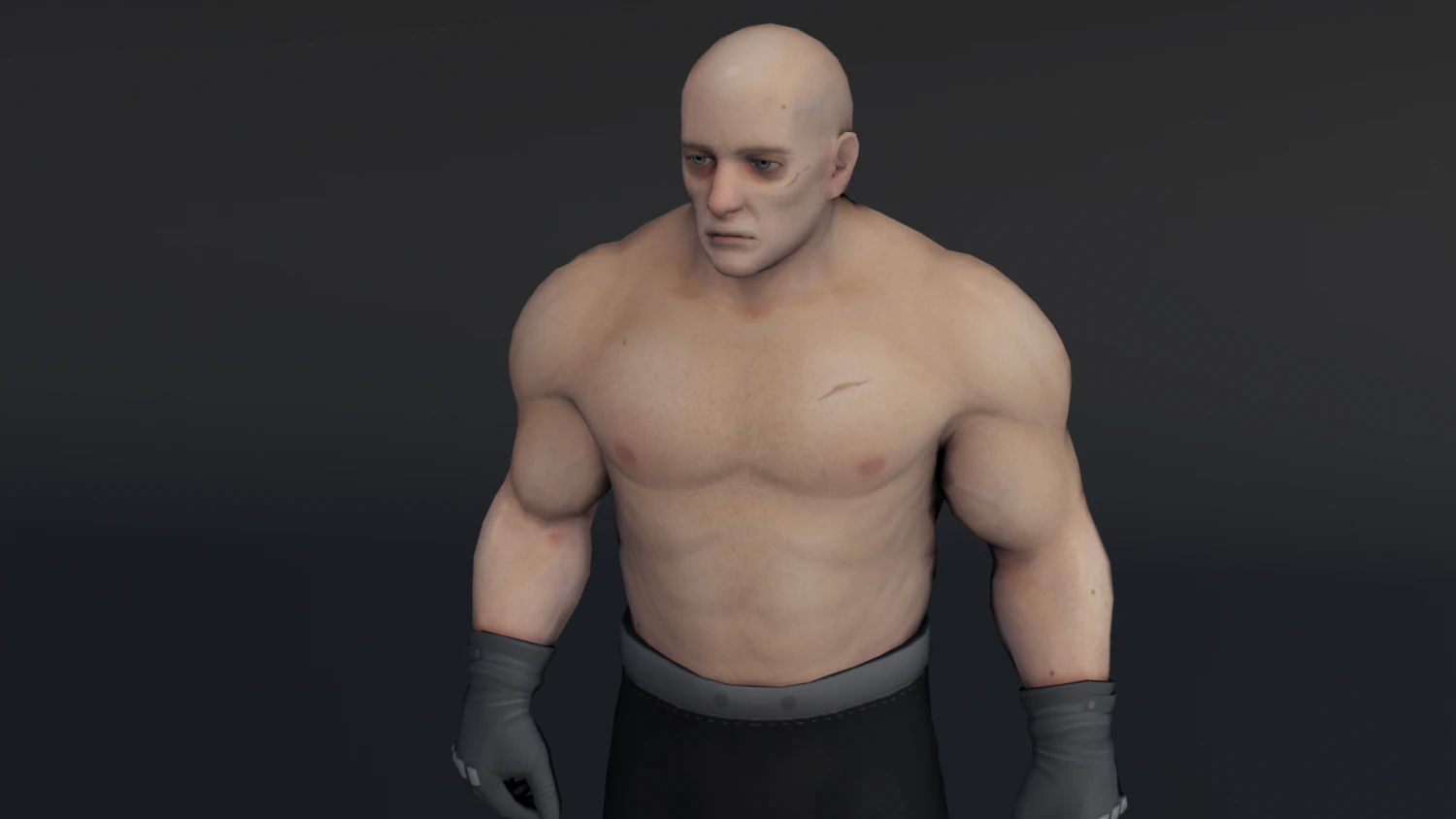 Body Builder Boris 3D Model .c4d .max .obj .3ds .fbx .stl .blend 